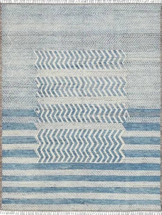 2020s Hand Knotted Morraccan Rug. 07'11" X 09'09" - 5
