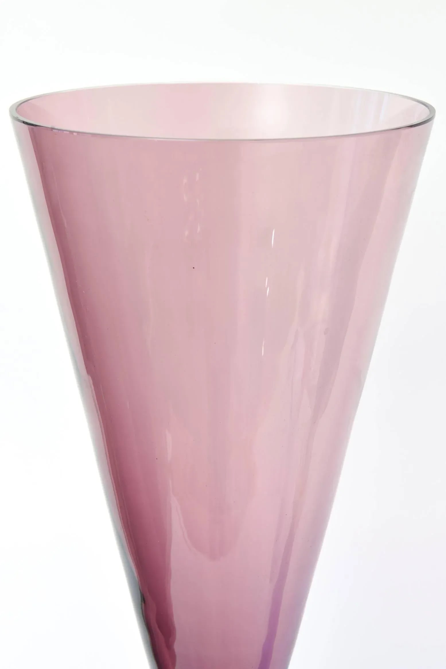 Vintage Seguso for Oggetti Monumental Murano Italian Glass Sculptures or Vases Pair of Purple, Royal - 4