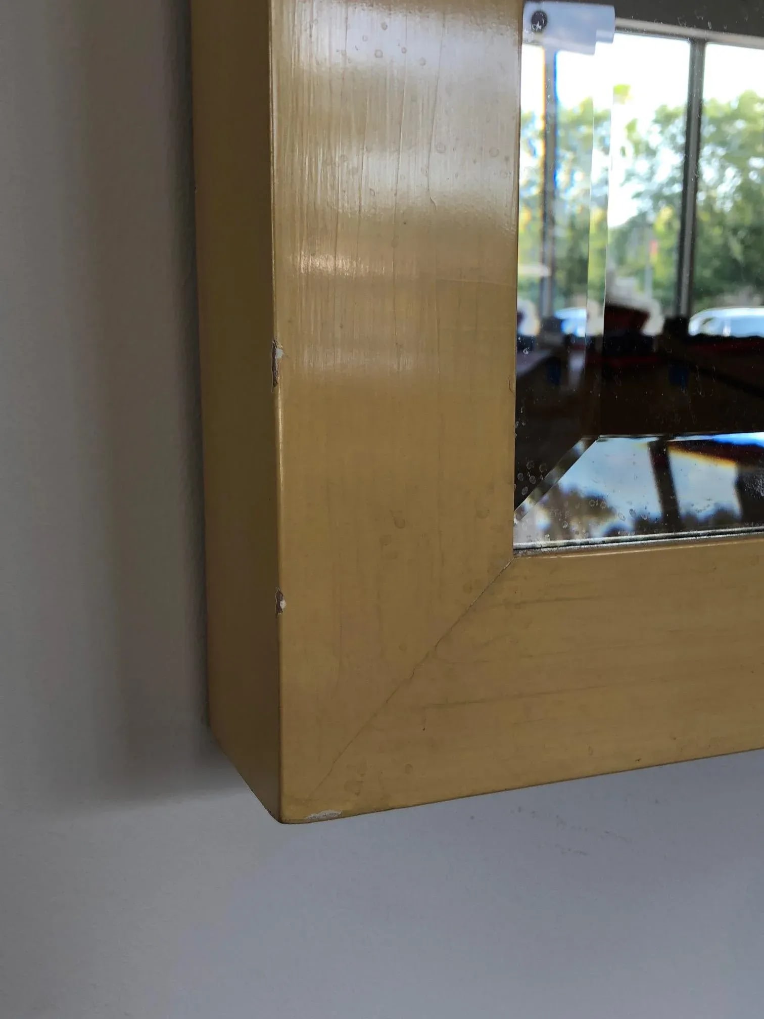 Vintage Karl Springer Lacquer Frame Mirror - 4