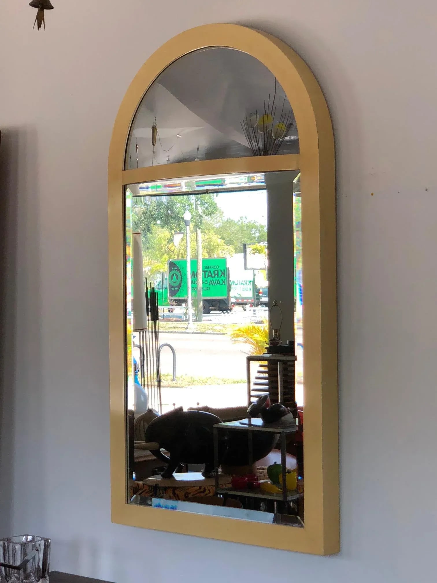 Vintage Karl Springer Lacquer Frame Mirror - 7