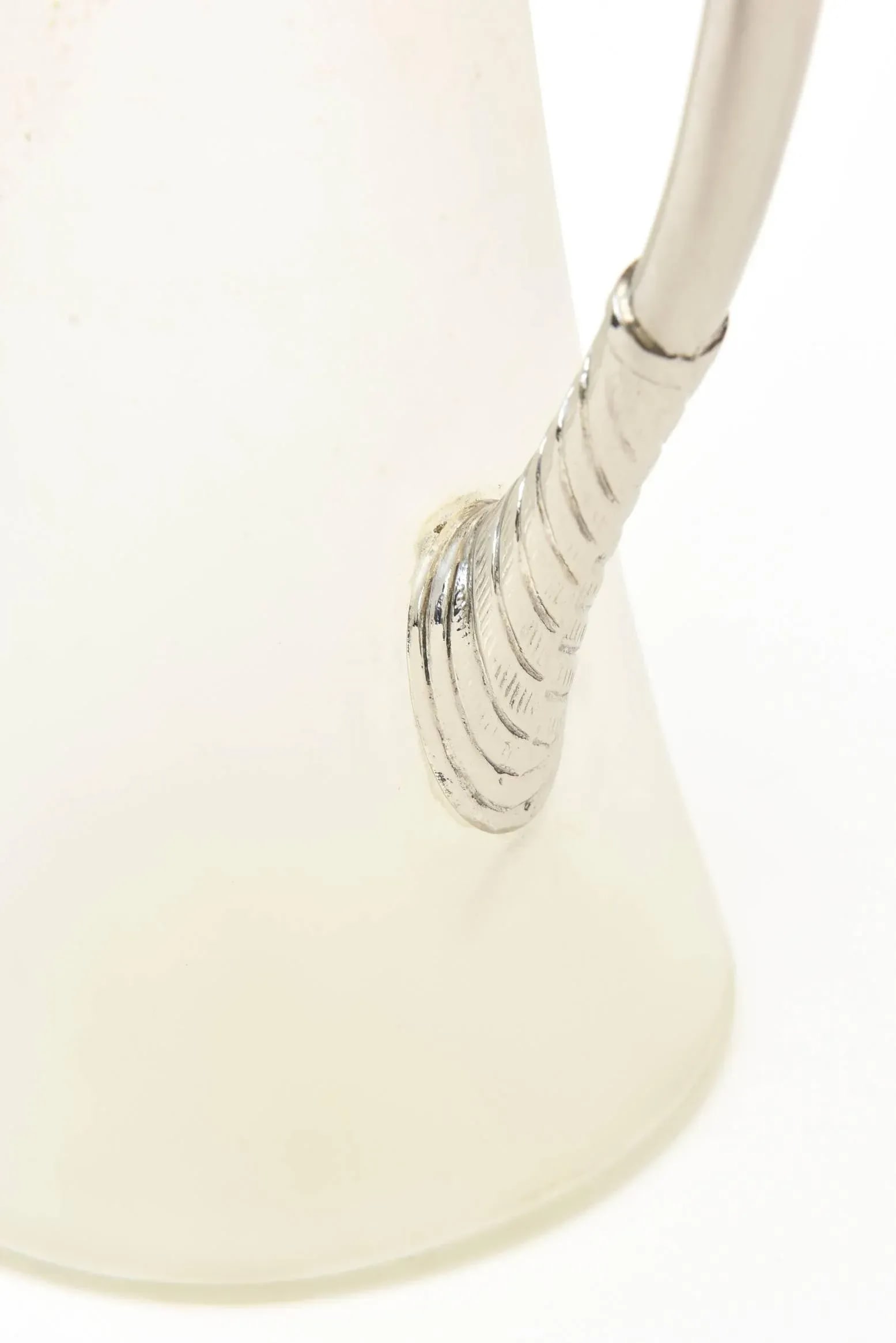 Vintage Retored Nickel-Plated and Frosted Glass Horse Decanter or Pitcher/ Barware - 10