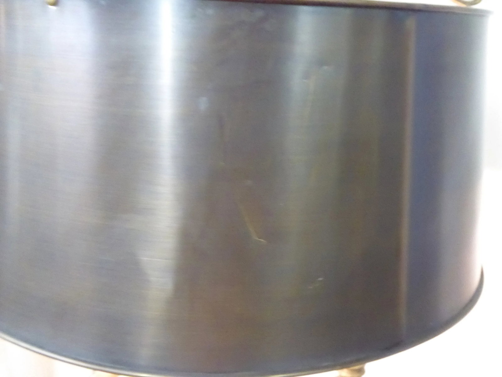 Vintage Brass Chandelier With Tole Shade - 2
