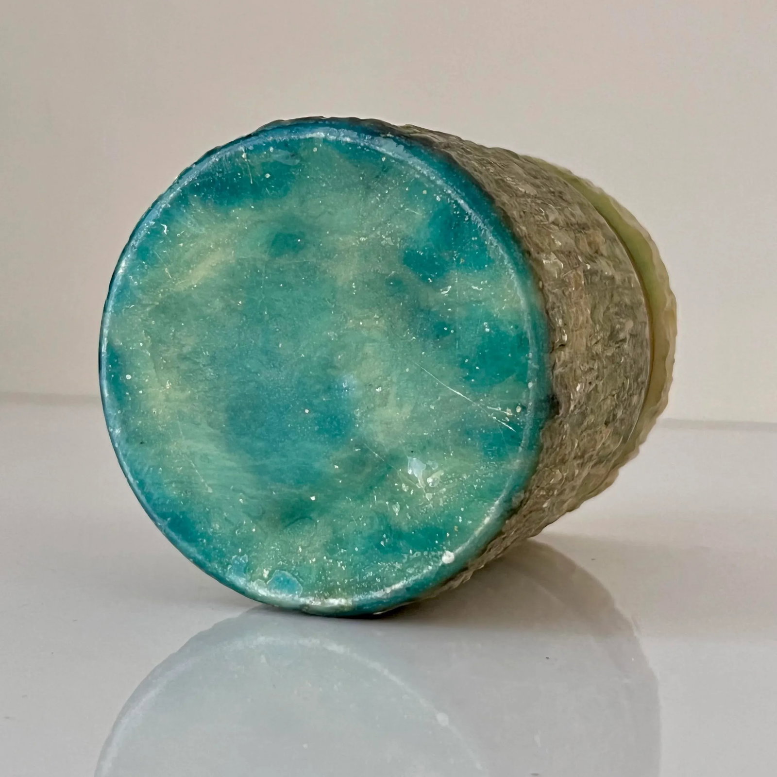 C. 1950s Vintage MCM Italian Alabaster Box in the Style of Fratelli Coppini & Angelo Pinna - Green O - 10