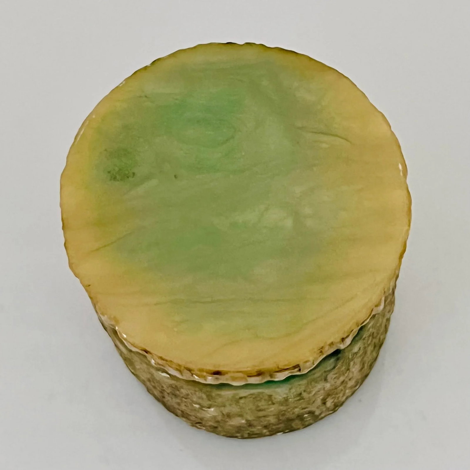 C. 1950s Vintage MCM Italian Alabaster Box in the Style of Fratelli Coppini & Angelo Pinna - Green O - 6
