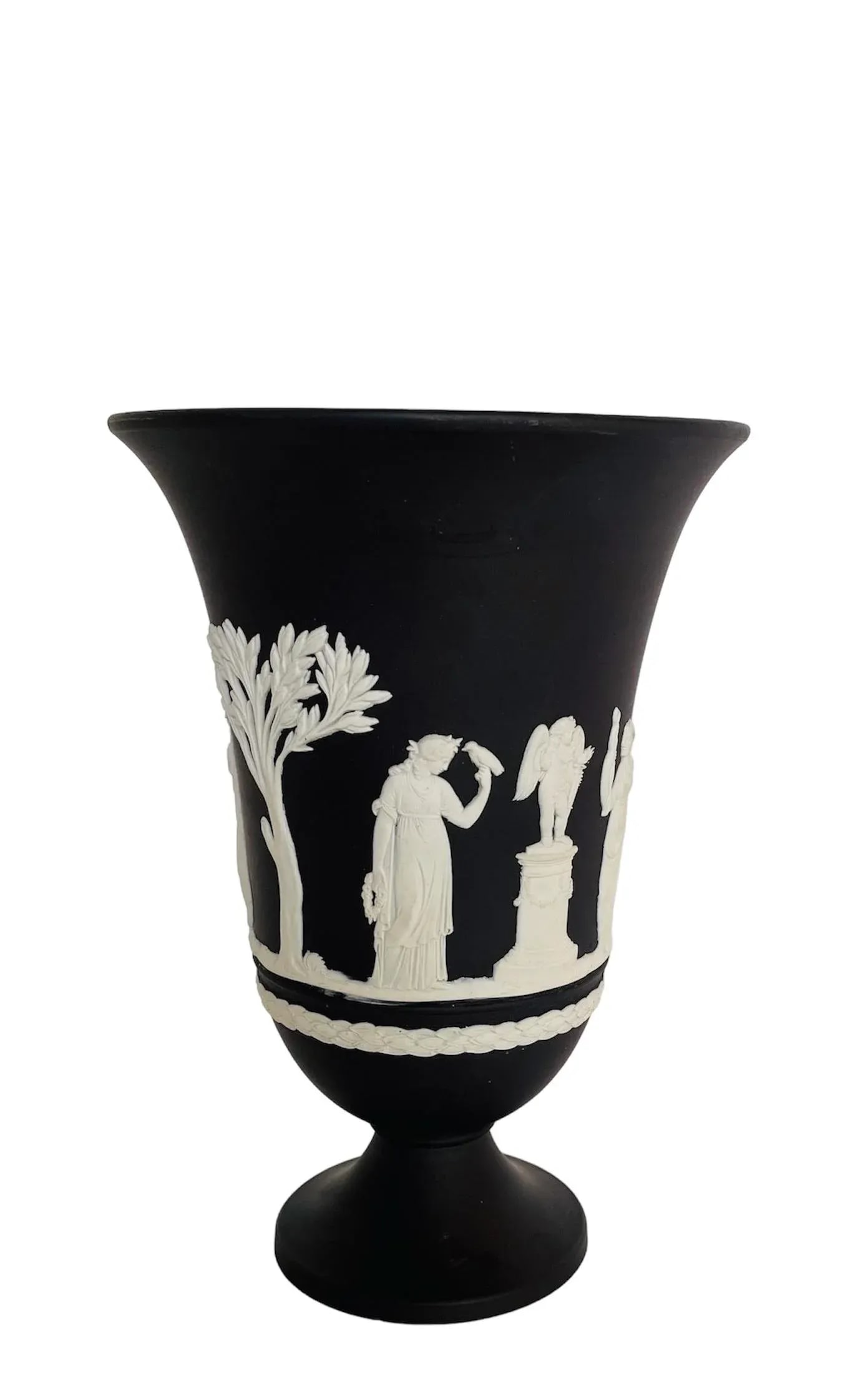 20th Century Black Wedgwood Jasperware Urn Shape Vase - 3