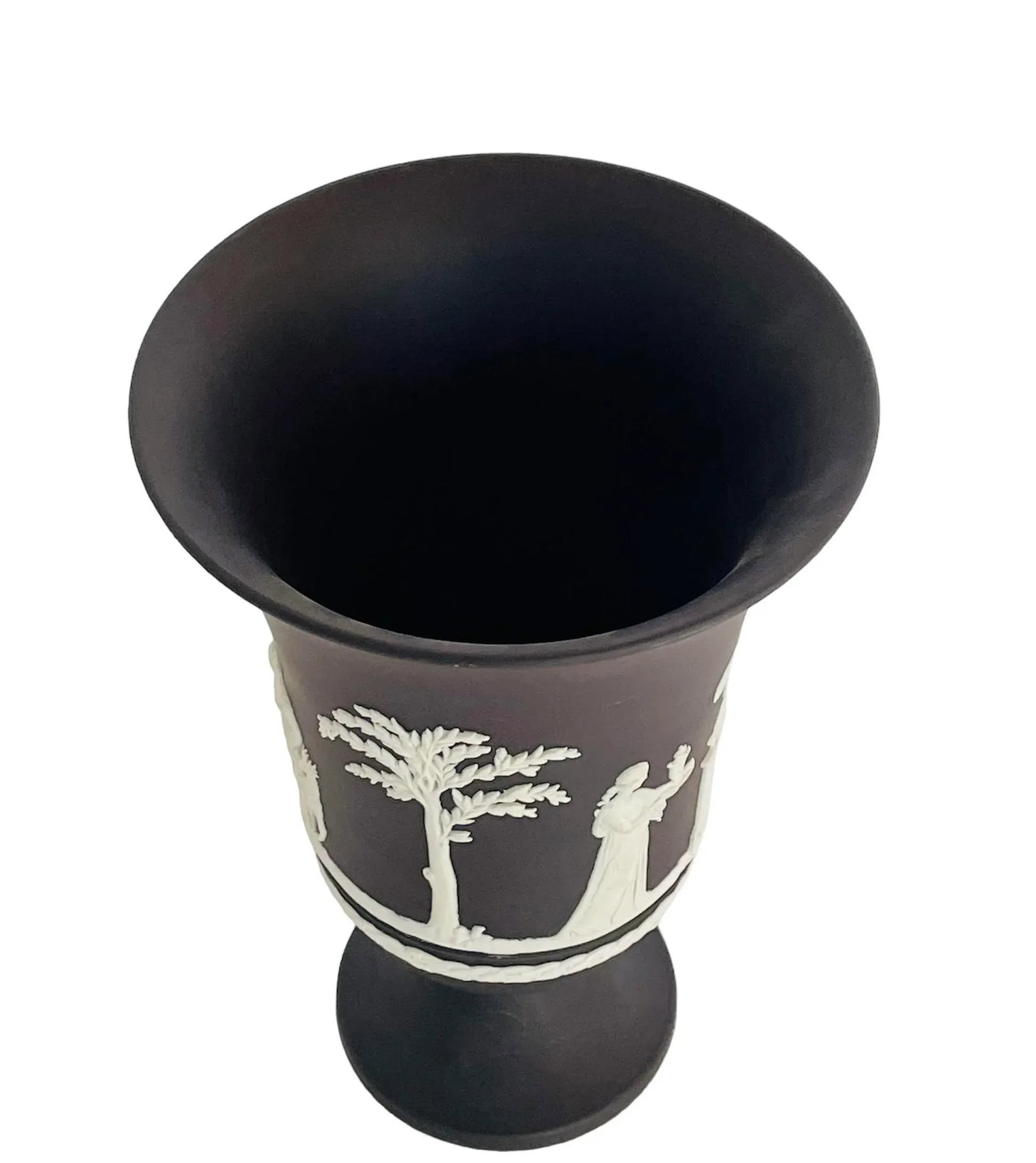 20th Century Black Wedgwood Jasperware Urn Shape Vase - 5