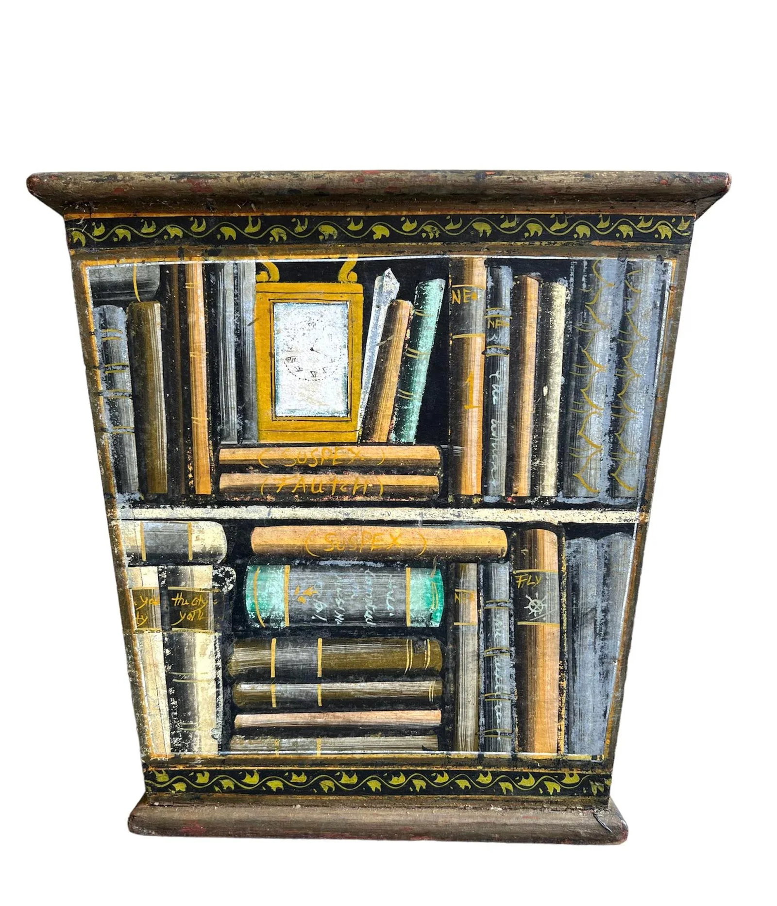 Fornasetti Style Book Planter/ Kindling Box - 2