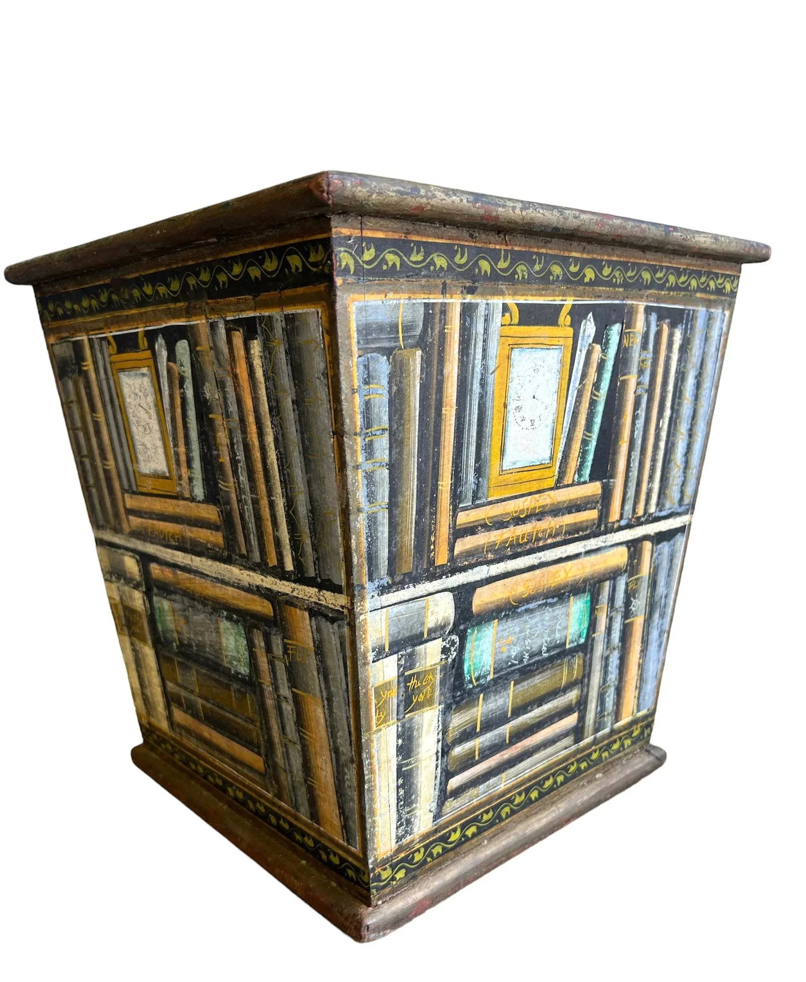 Fornasetti Style Book Planter/ Kindling Box - 3