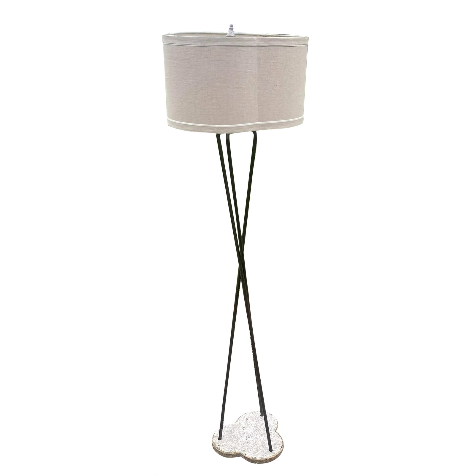 Wrought Iron Tripod Floor Lamp (1 of 5)