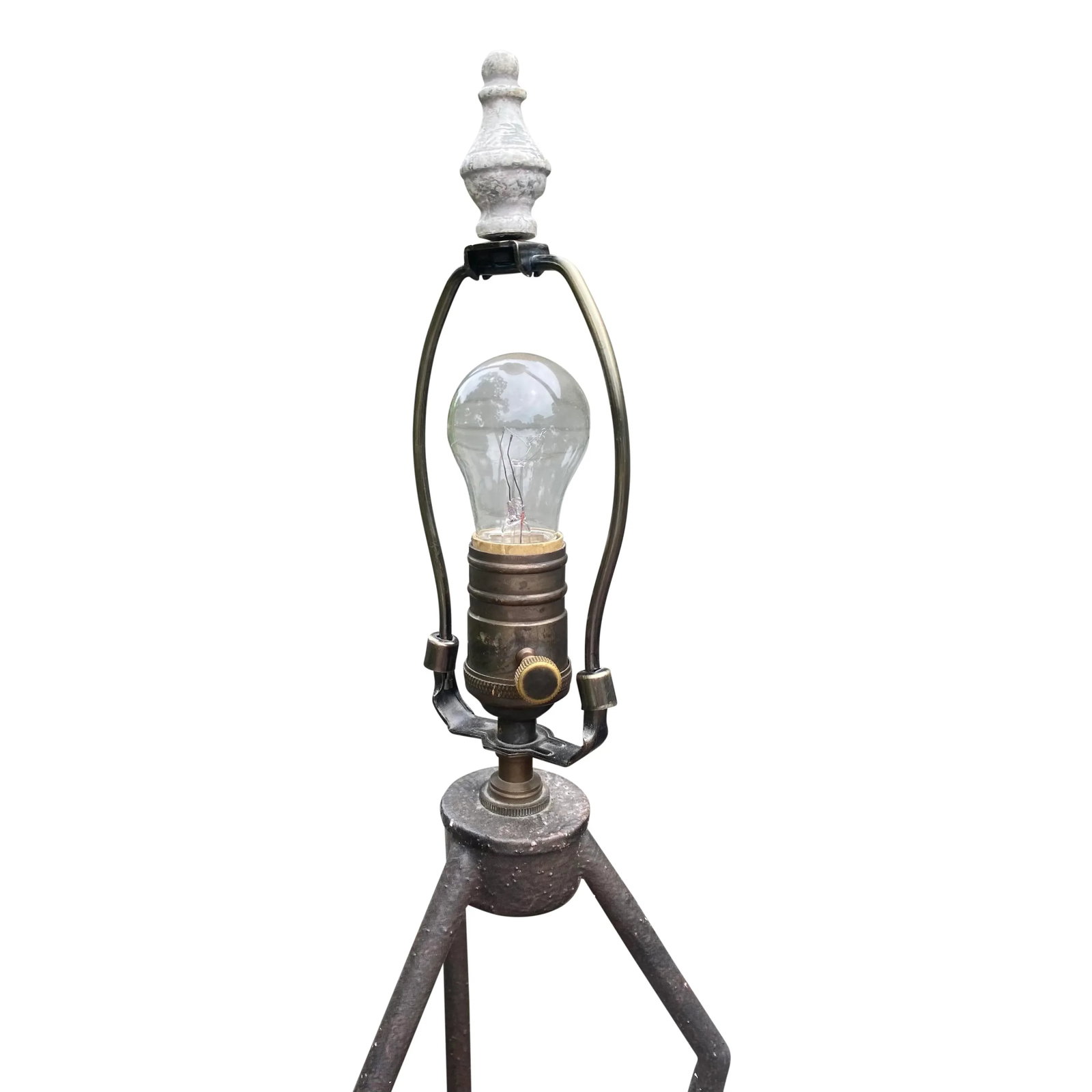 Wrought Iron Tripod Floor Lamp - 2