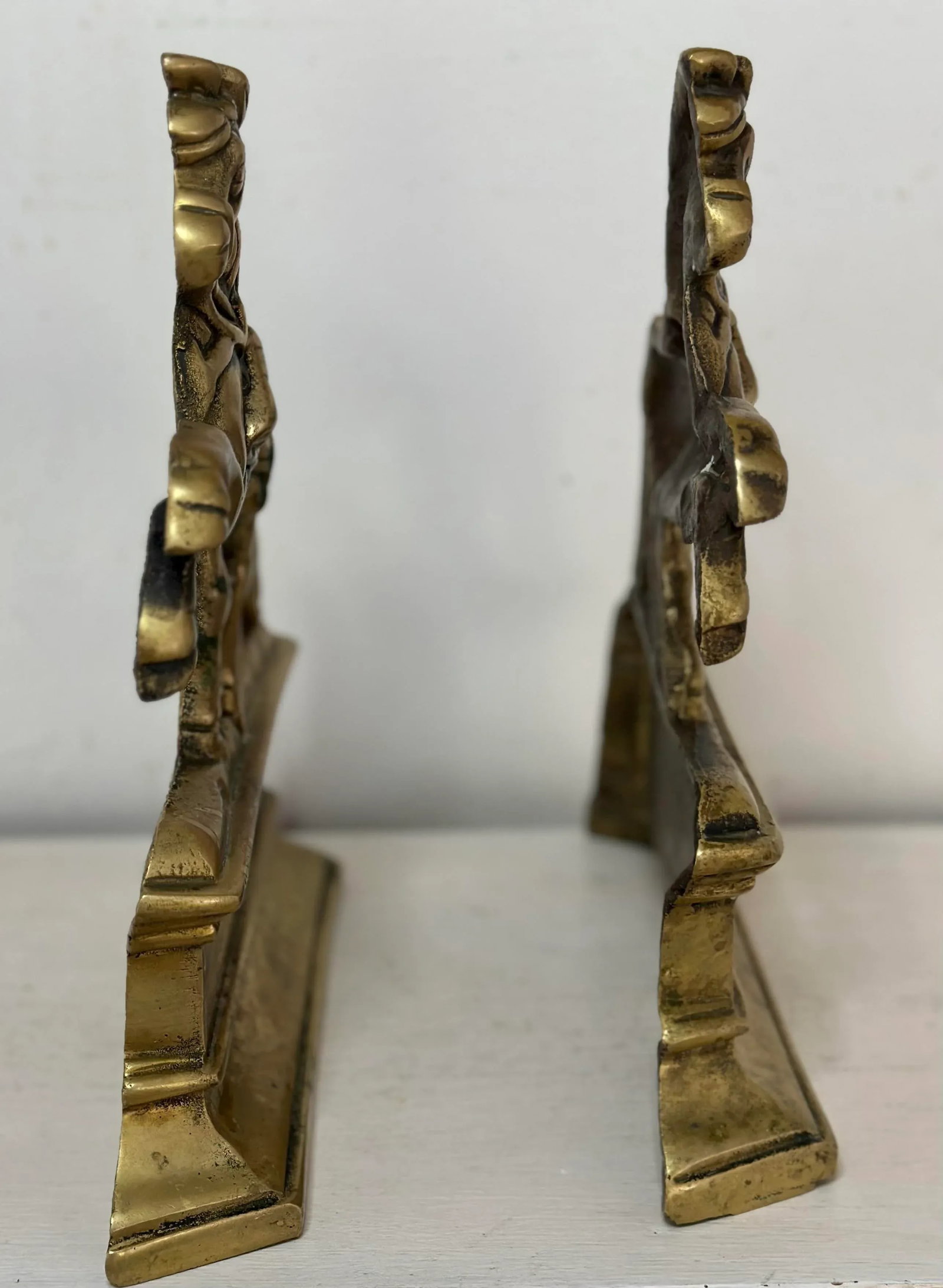 English Brass Horse Bookends - 2