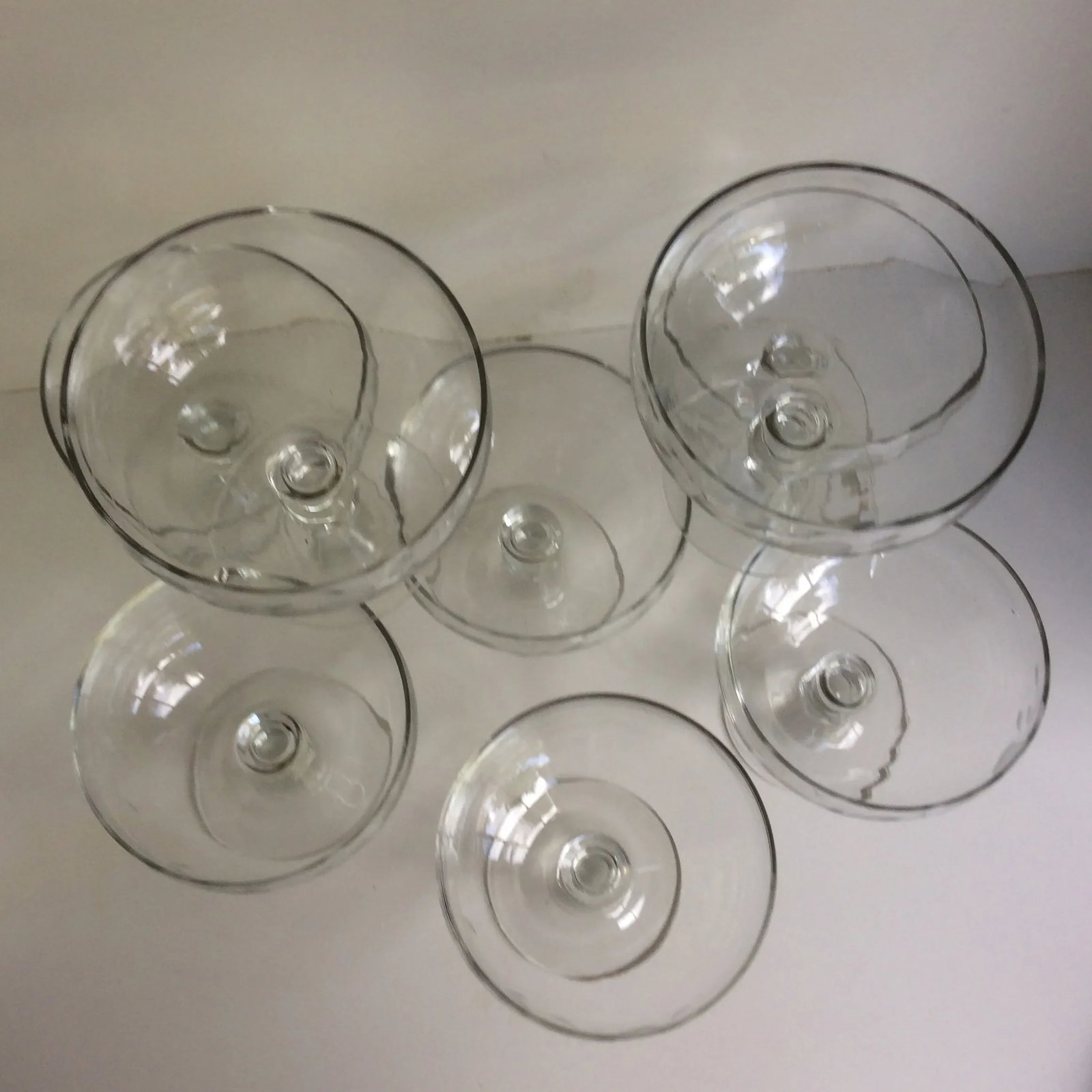 Poppy Etched Crystal Compotes - Set of 8 - 12