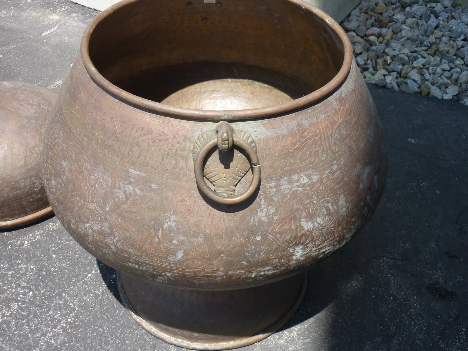 20th Century Middle Eastern Incised Copper Urn - 5