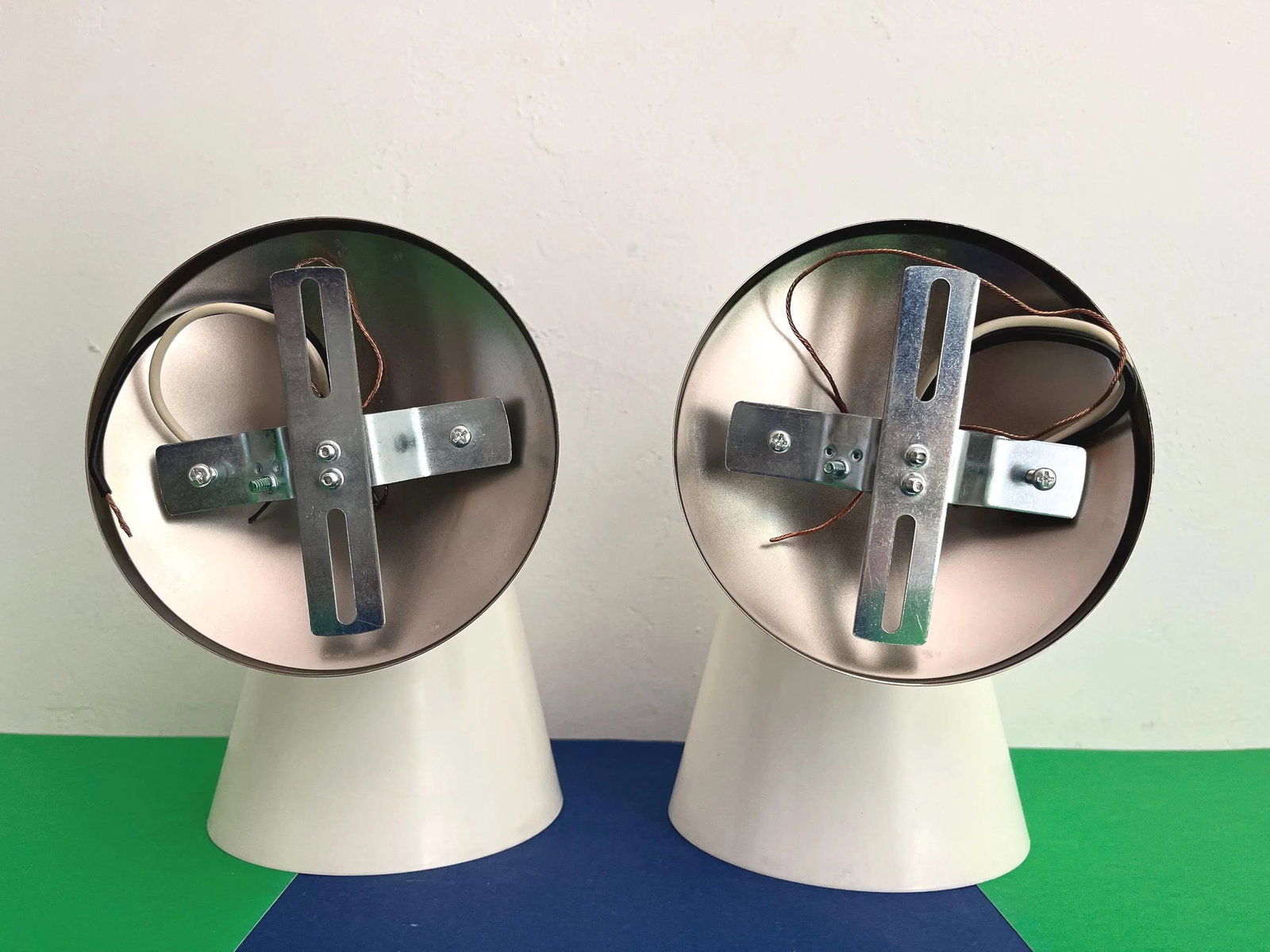 Midcentury Coastal Cone Sconces - A Pair - 18