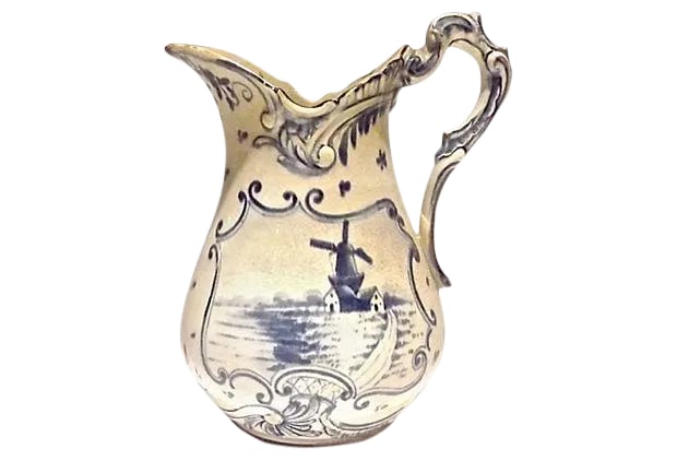 Antique Royal Benn Delft Creamer (1 of 6)