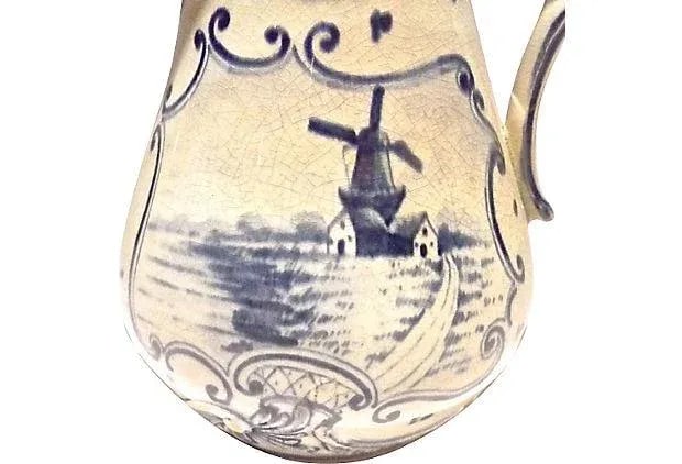 Antique Royal Benn Delft Creamer - 4