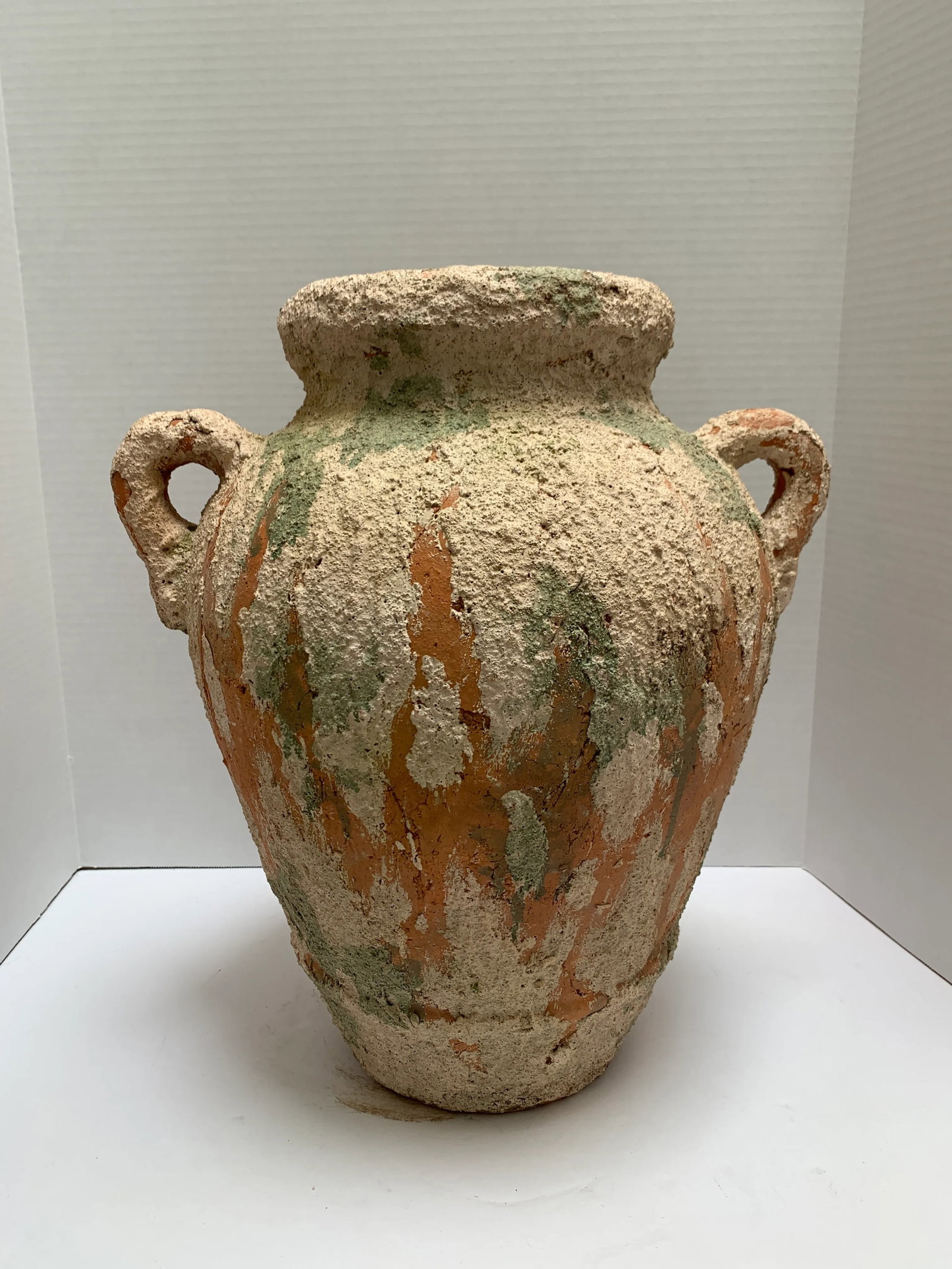 Large Earthy Rustic Tuscan Pottery Vase or Vessel - 10