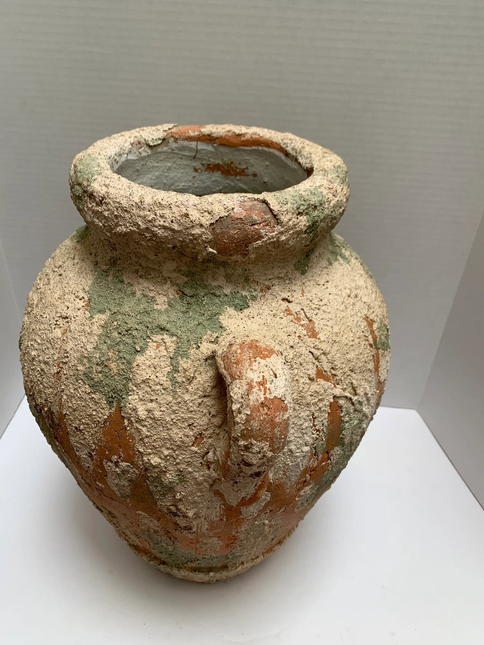Large Earthy Rustic Tuscan Pottery Vase or Vessel - 3