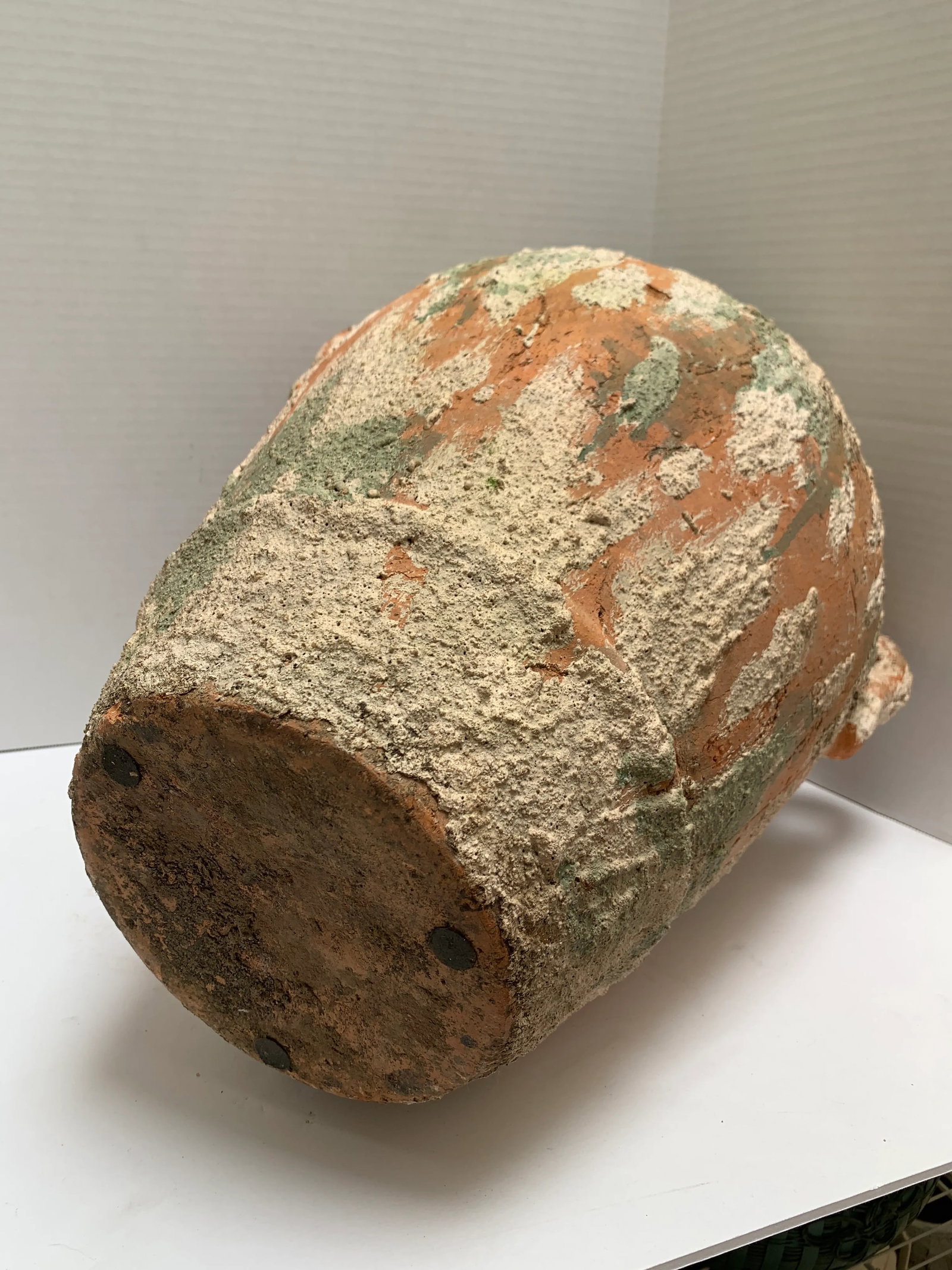 Large Earthy Rustic Tuscan Pottery Vase or Vessel - 4