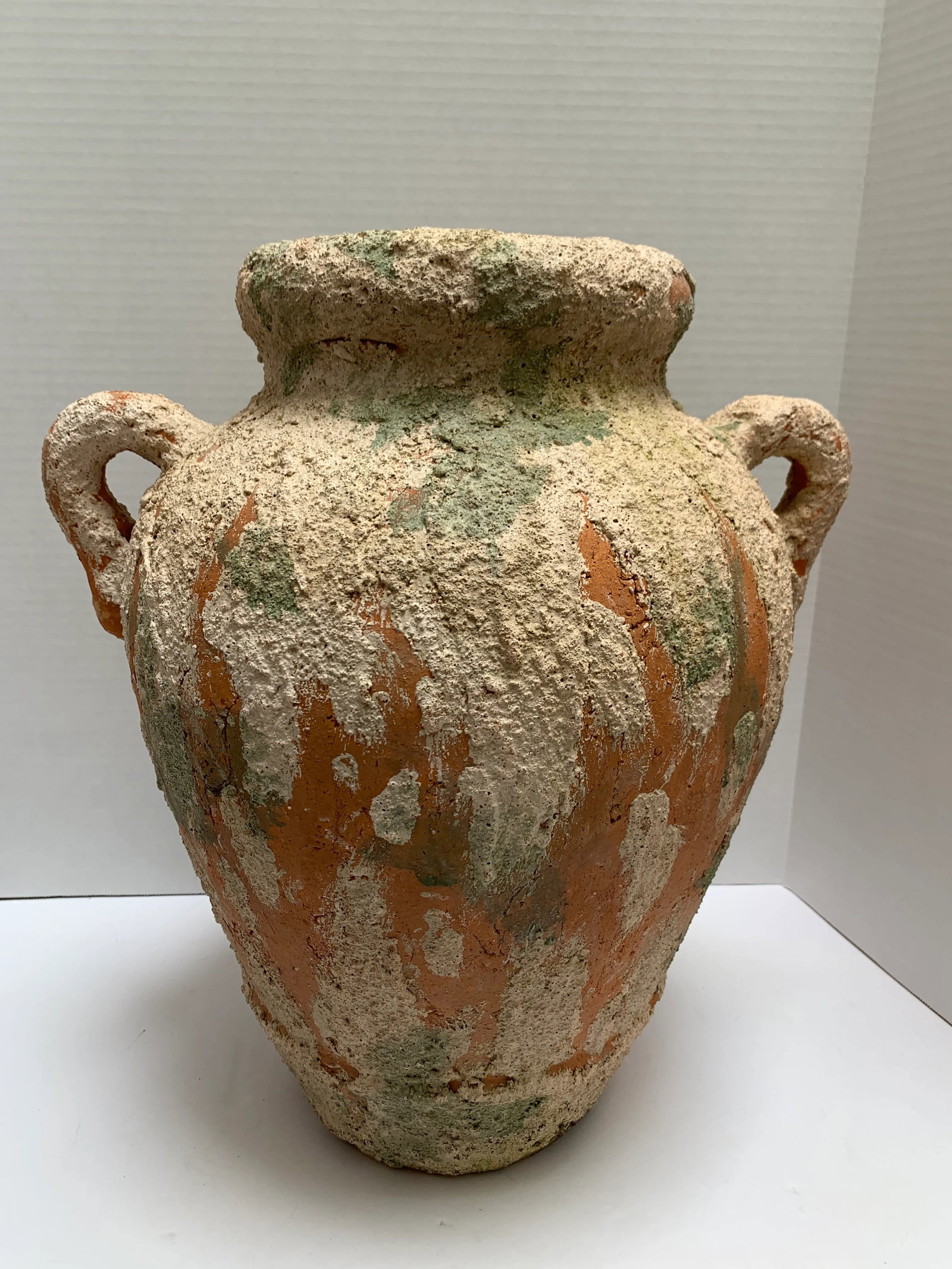 Large Earthy Rustic Tuscan Pottery Vase or Vessel - 5