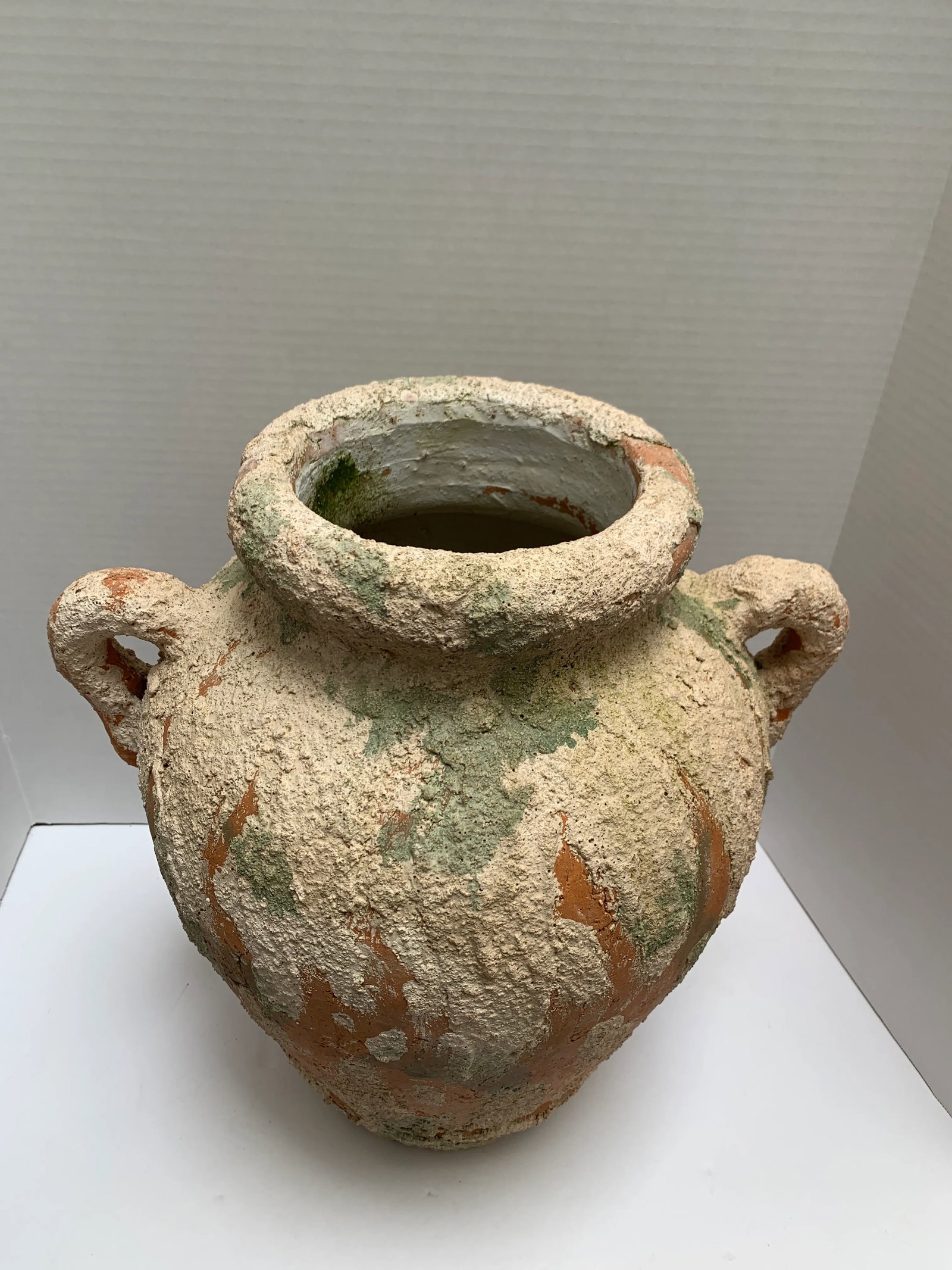 Large Earthy Rustic Tuscan Pottery Vase or Vessel - 6