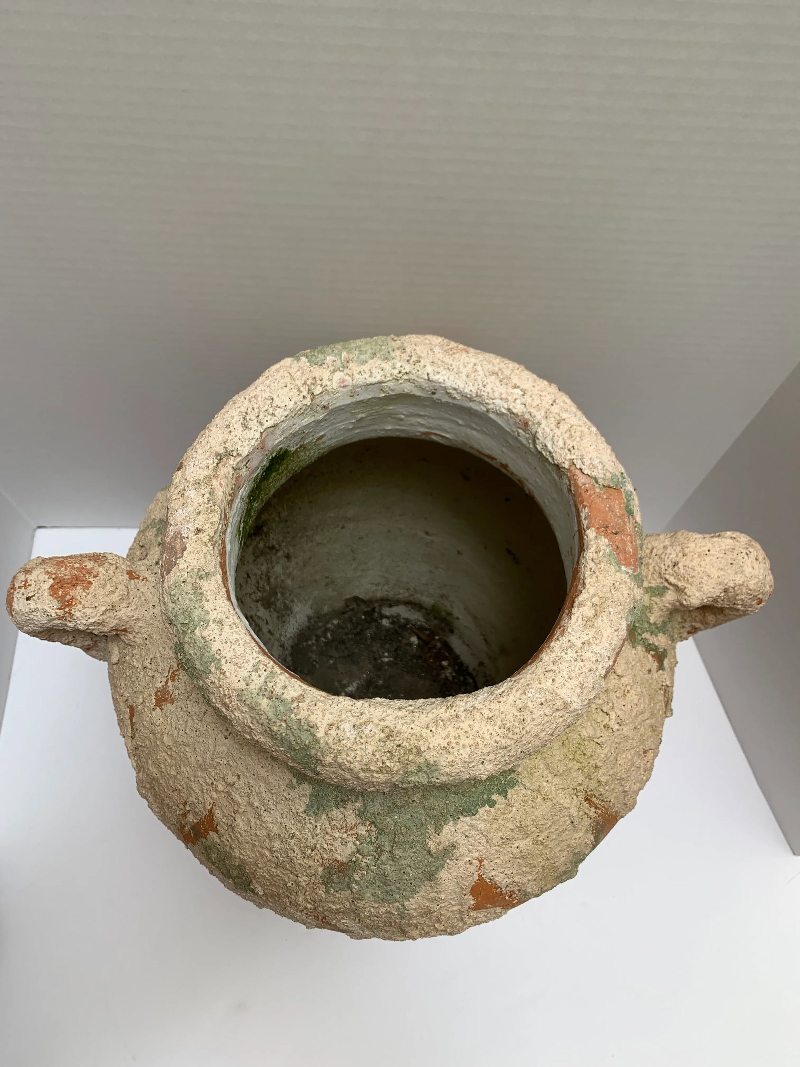 Large Earthy Rustic Tuscan Pottery Vase or Vessel - 7