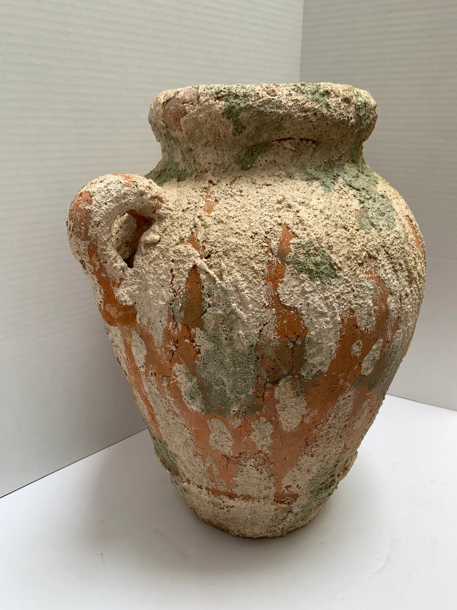 Large Earthy Rustic Tuscan Pottery Vase or Vessel - 8