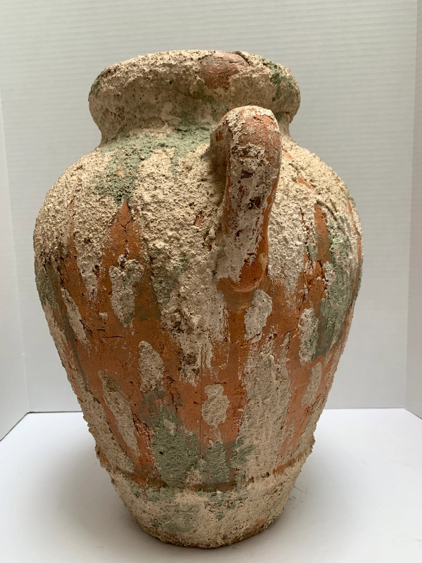 Large Earthy Rustic Tuscan Pottery Vase or Vessel - 9