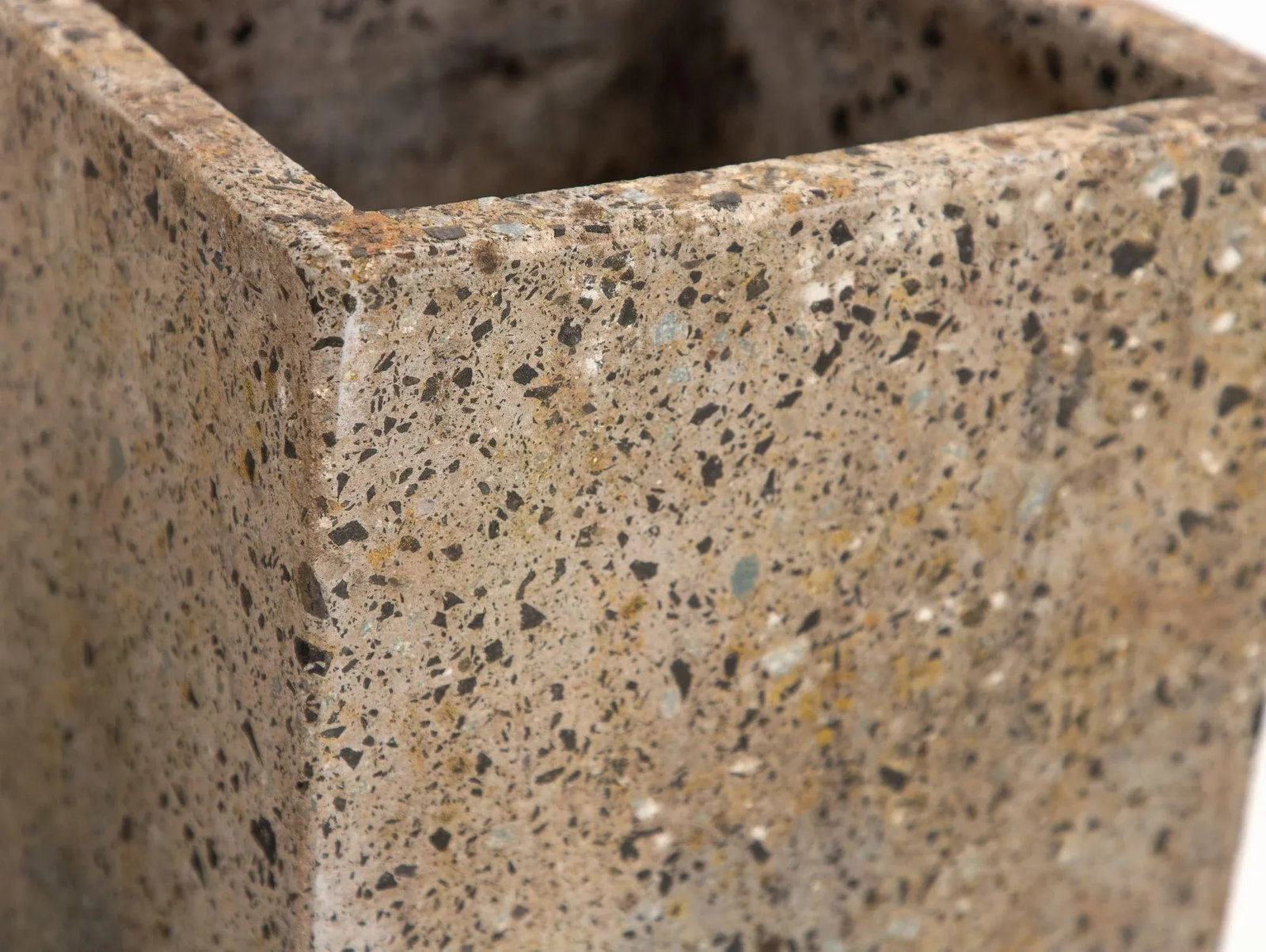 Brutalist Inspired Pair of Mixed Stone Planters, 20th Century - 8