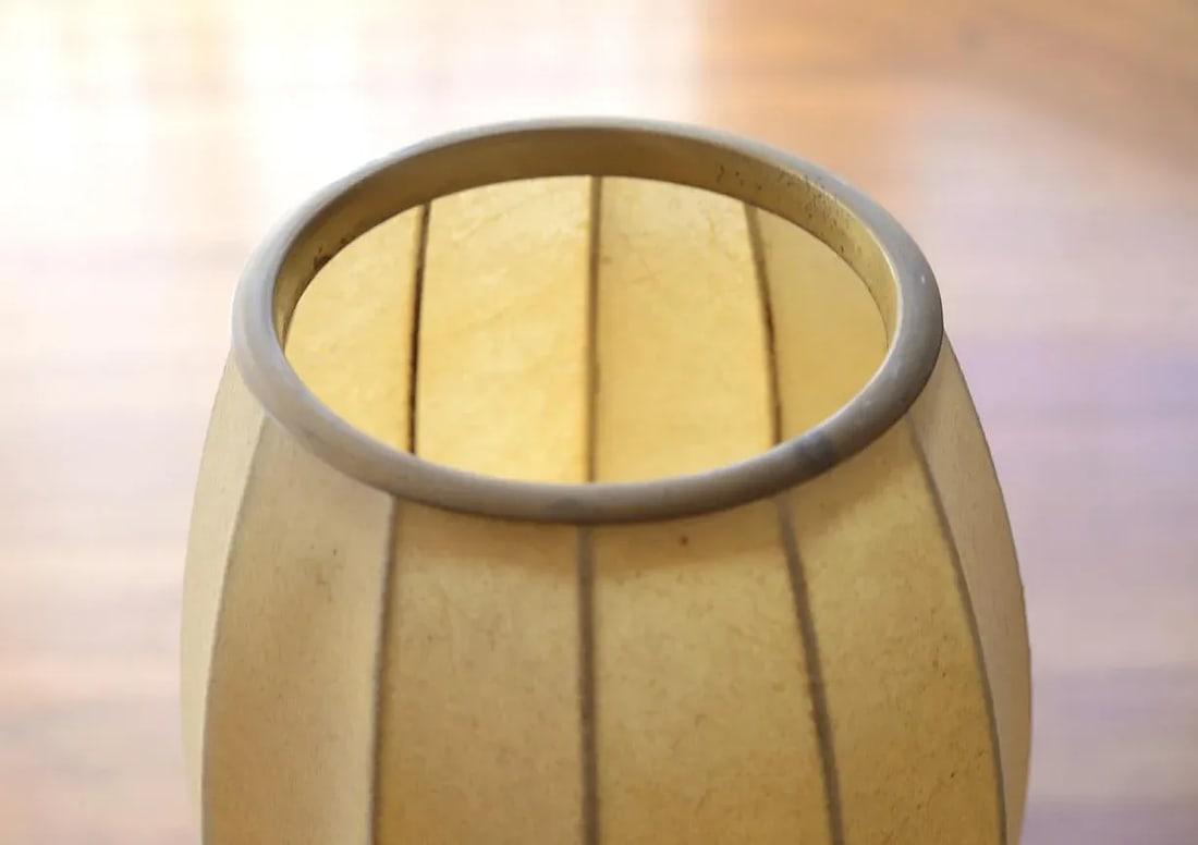 Mid-Century Modern Ribbed Cigar Bubble Table Lamp - 11