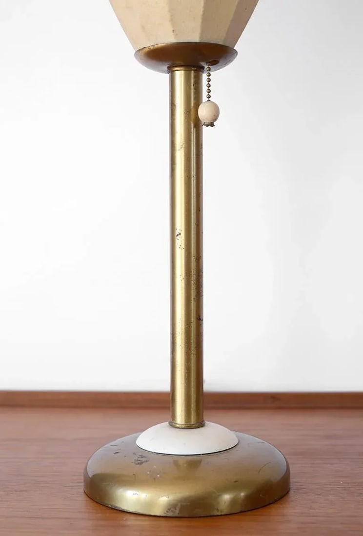 Mid-Century Modern Ribbed Cigar Bubble Table Lamp - 3