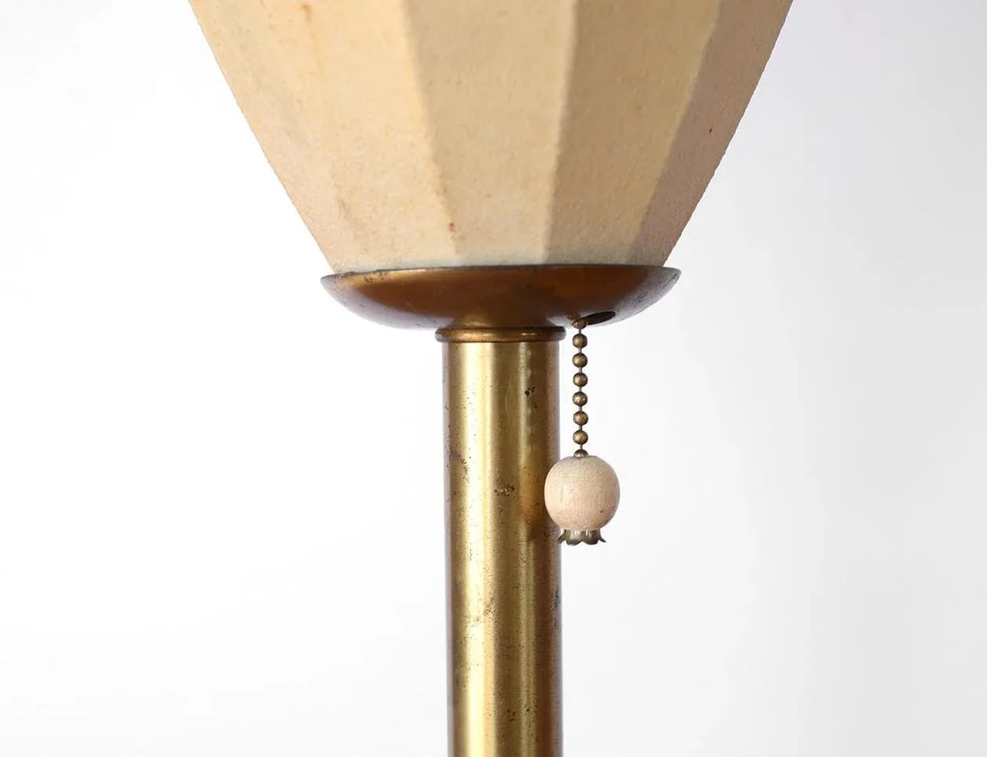 Mid-Century Modern Ribbed Cigar Bubble Table Lamp - 4