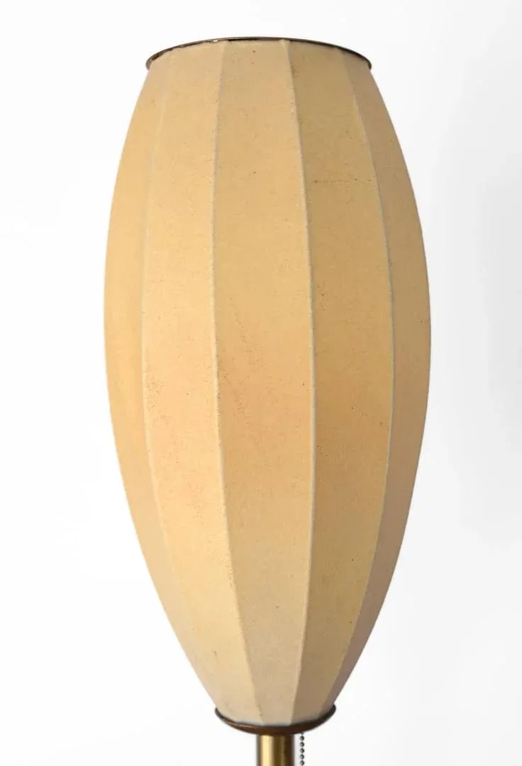 Mid-Century Modern Ribbed Cigar Bubble Table Lamp - 5