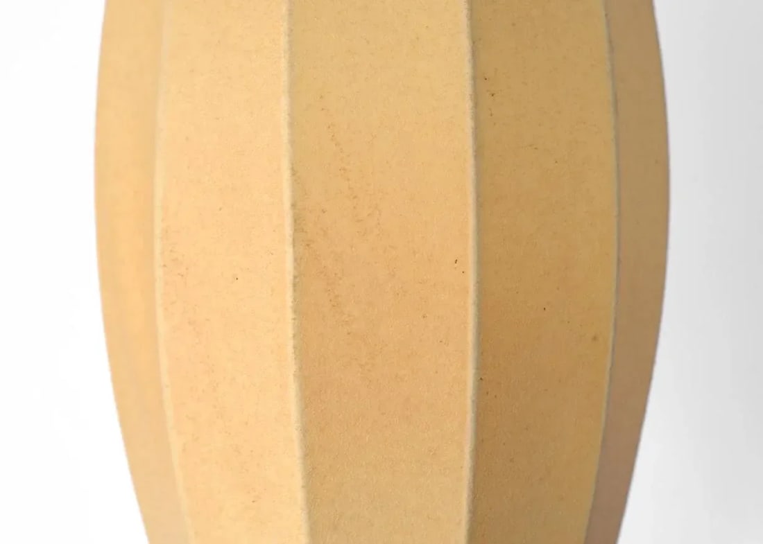 Mid-Century Modern Ribbed Cigar Bubble Table Lamp - 6