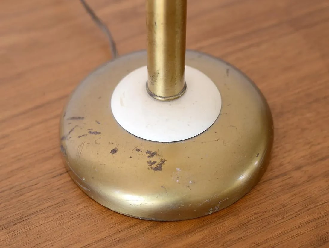 Mid-Century Modern Ribbed Cigar Bubble Table Lamp - 7