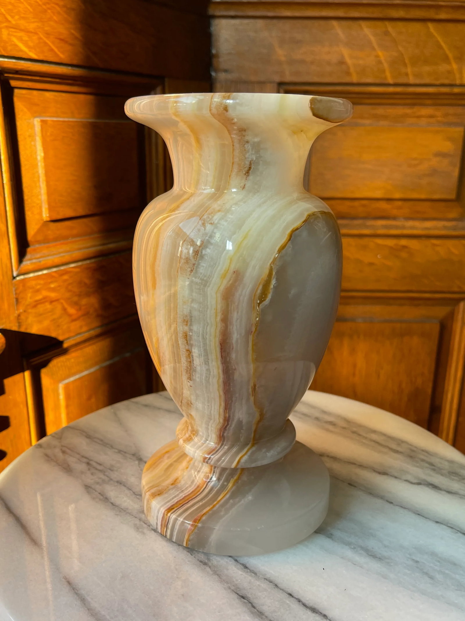 Vintage Onyx Vase - 2