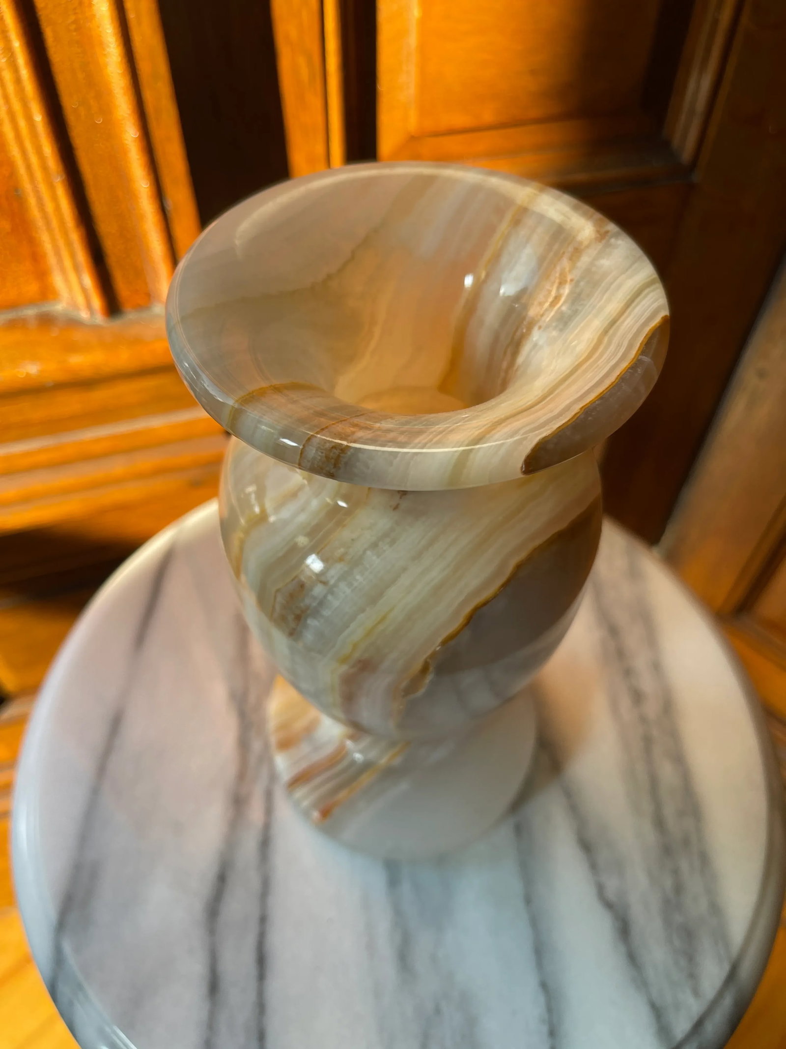 Vintage Onyx Vase - 8