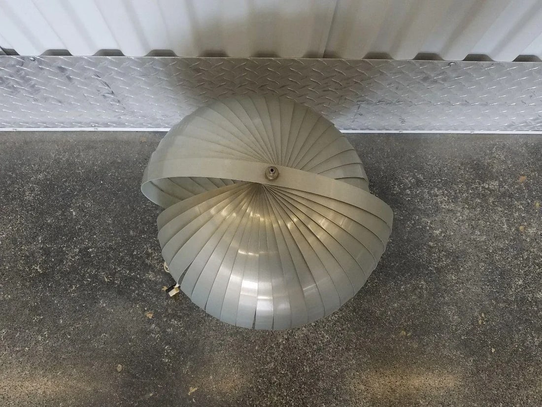 1970's Henri Mathieu Architectural Aluminum Table Lamp - 2