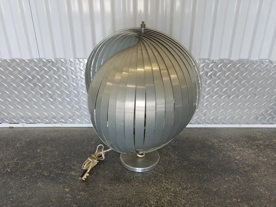 1970's Henri Mathieu Architectural Aluminum Table Lamp - 6