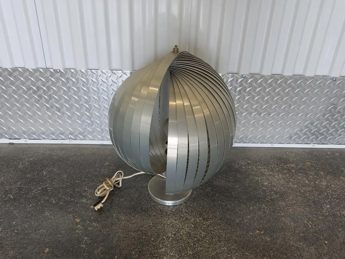 1970's Henri Mathieu Architectural Aluminum Table Lamp - 8
