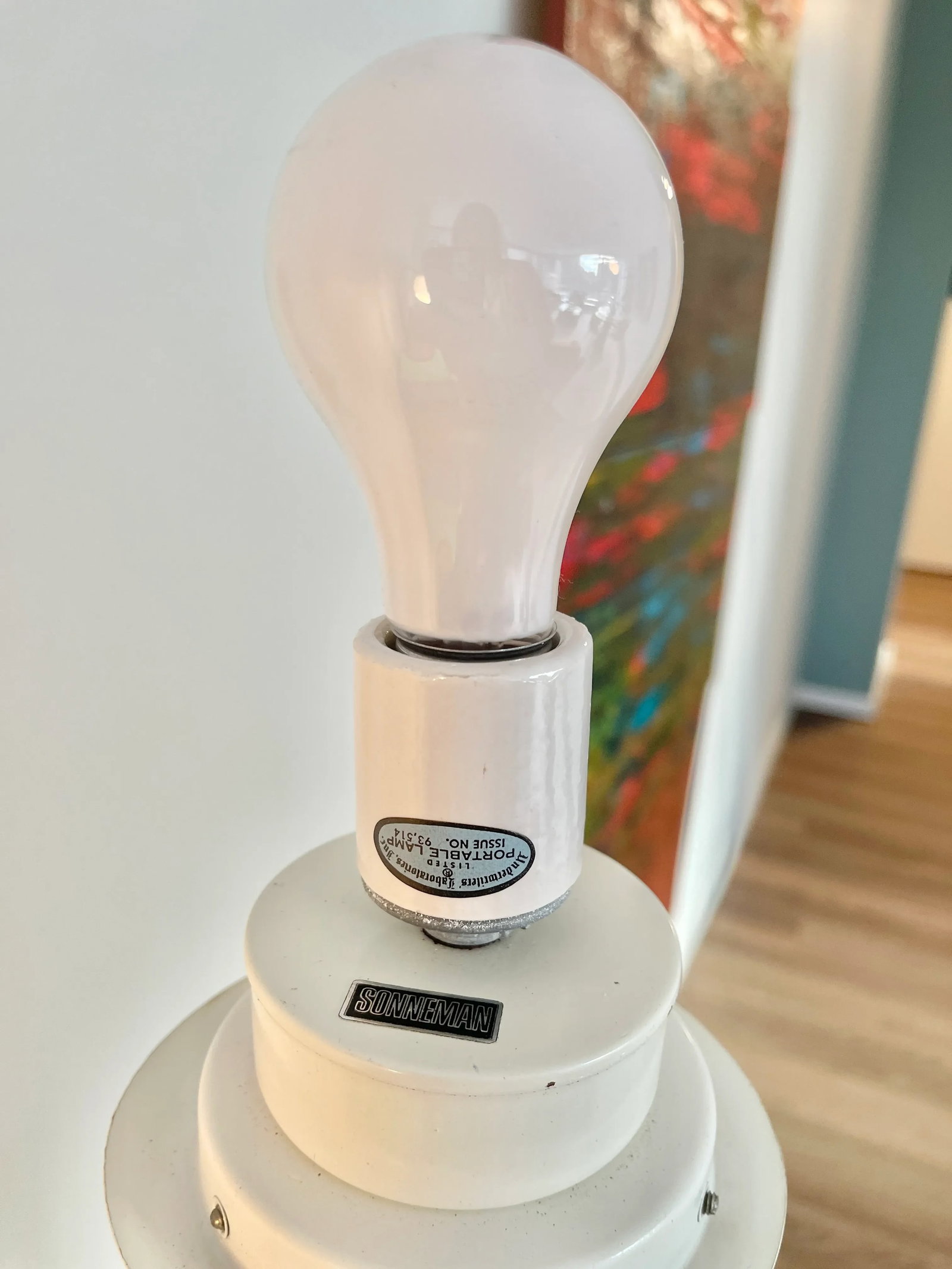 1970s Robert Sonneman "Lollipop" Chrome Table Lamp - 9
