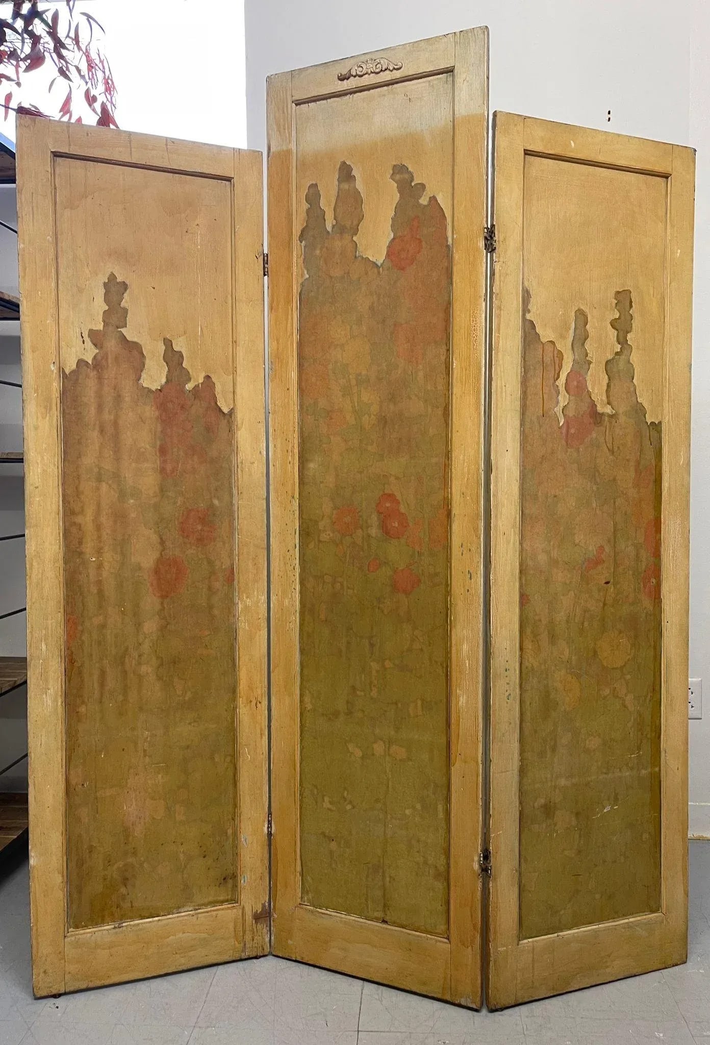 1970s Vintage Room Divider With Floral Motif - 6
