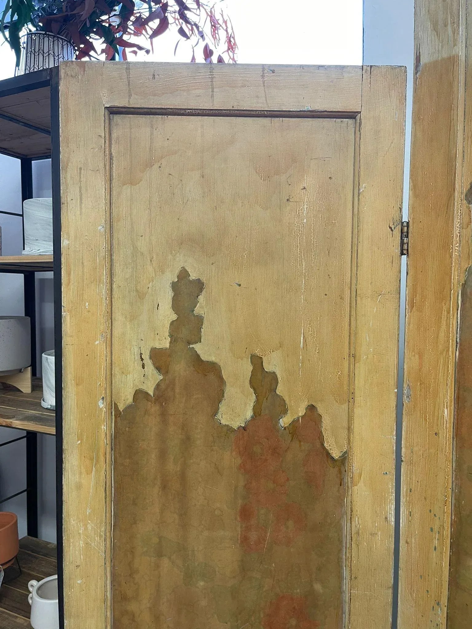 1970s Vintage Room Divider With Floral Motif - 7