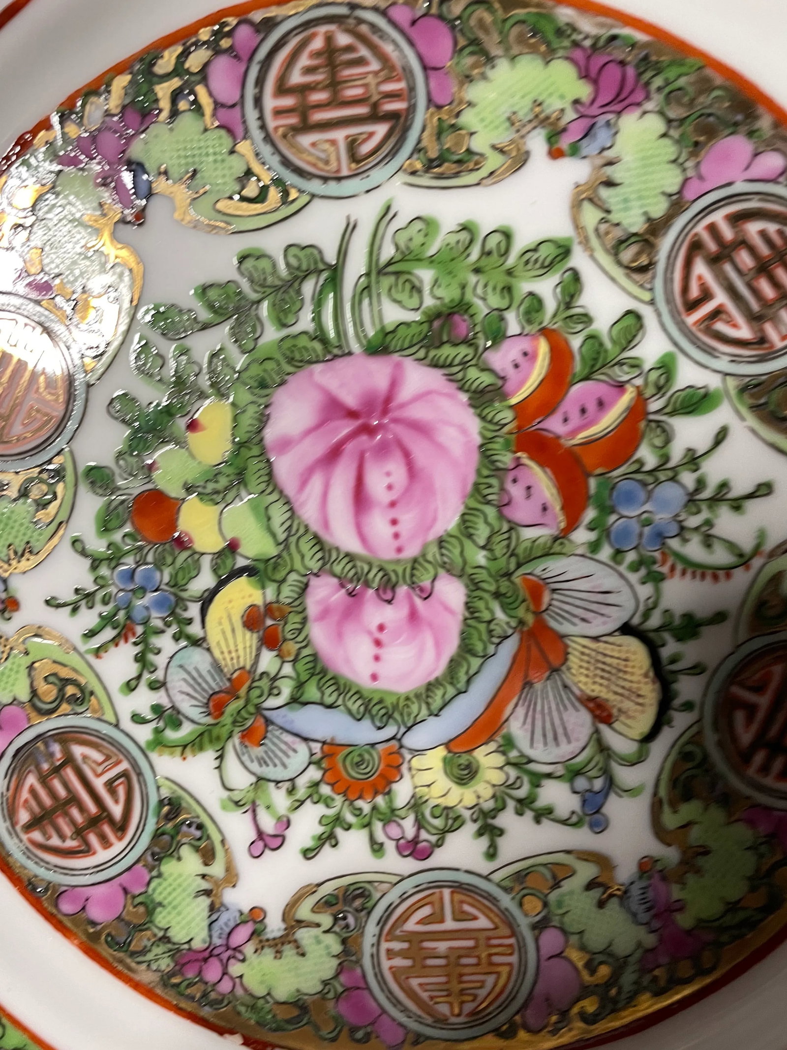 Mid Century Rose Medallion China Set - 20 Pieces With Service for 8 - 8