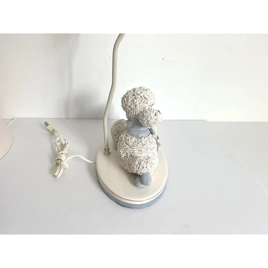 1950s French Poodle Lamp & Shade - 10