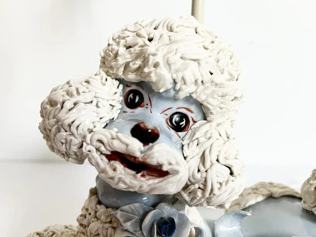 1950s French Poodle Lamp & Shade - 5