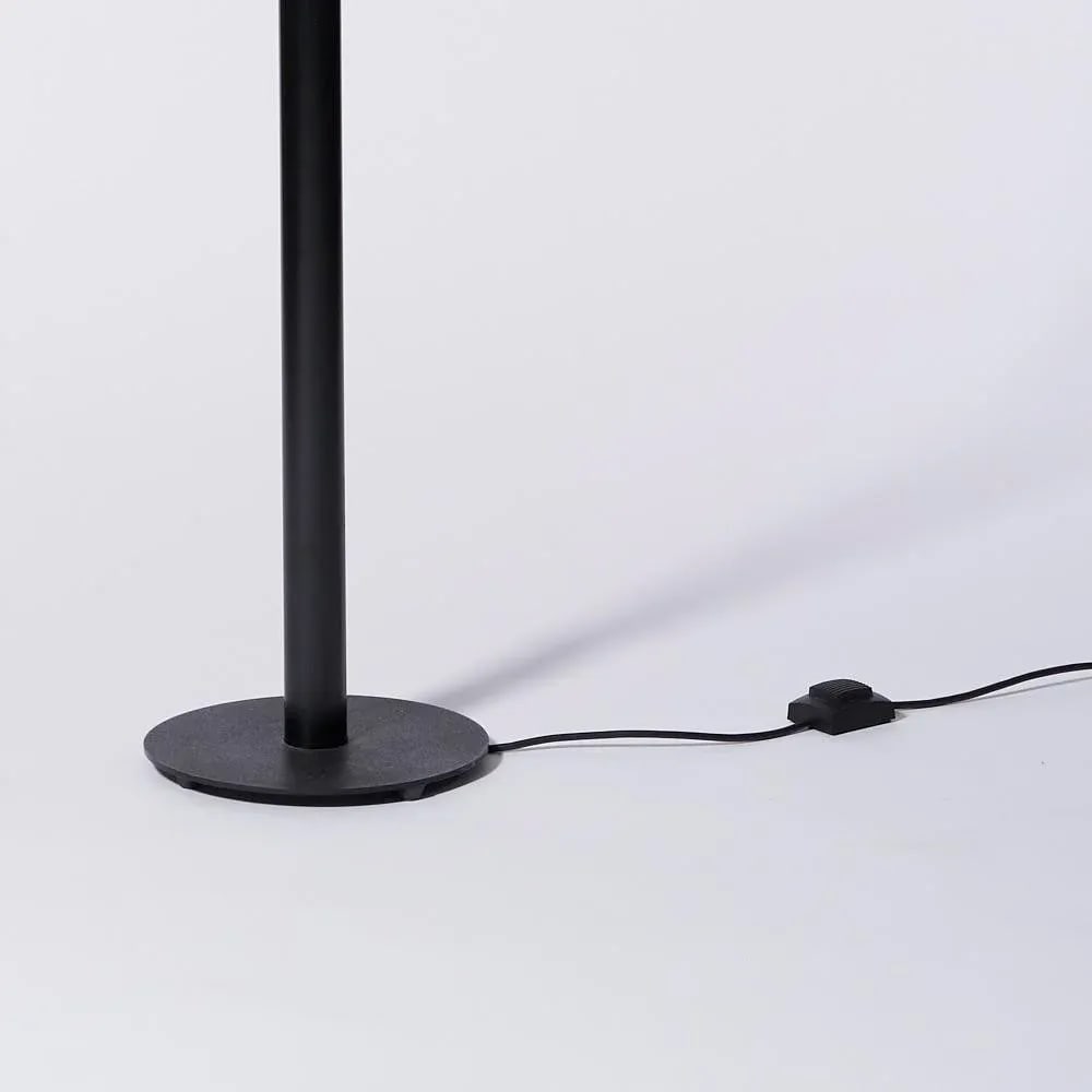 Postmodern Design Black Floor Lamp With White Pyramid Top - 4