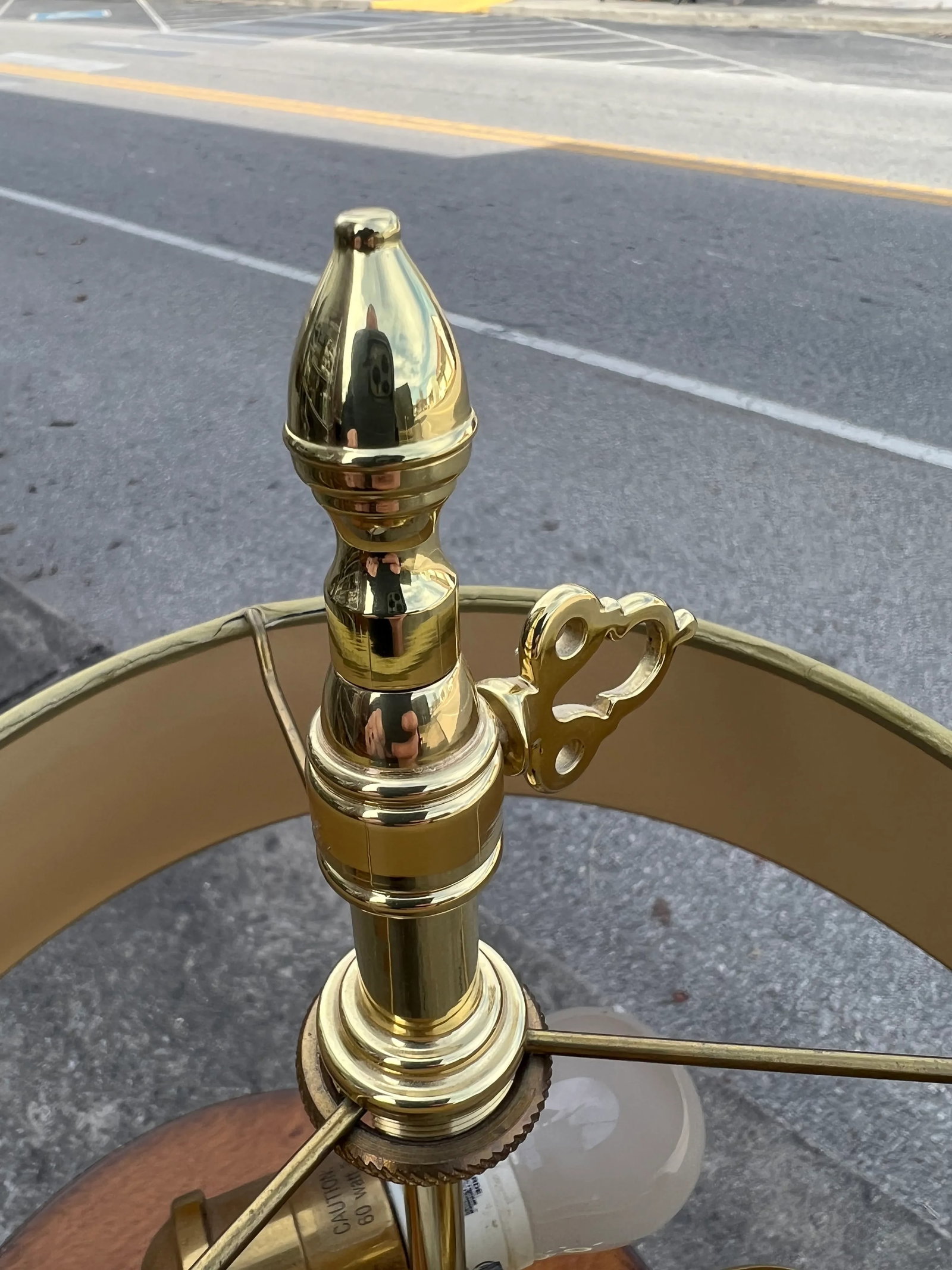 1960s Gold and Black Bouillotte Lamp - 2