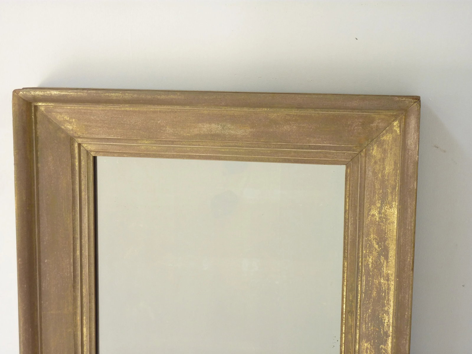 Rubbed Gold Wall Mirror - 3