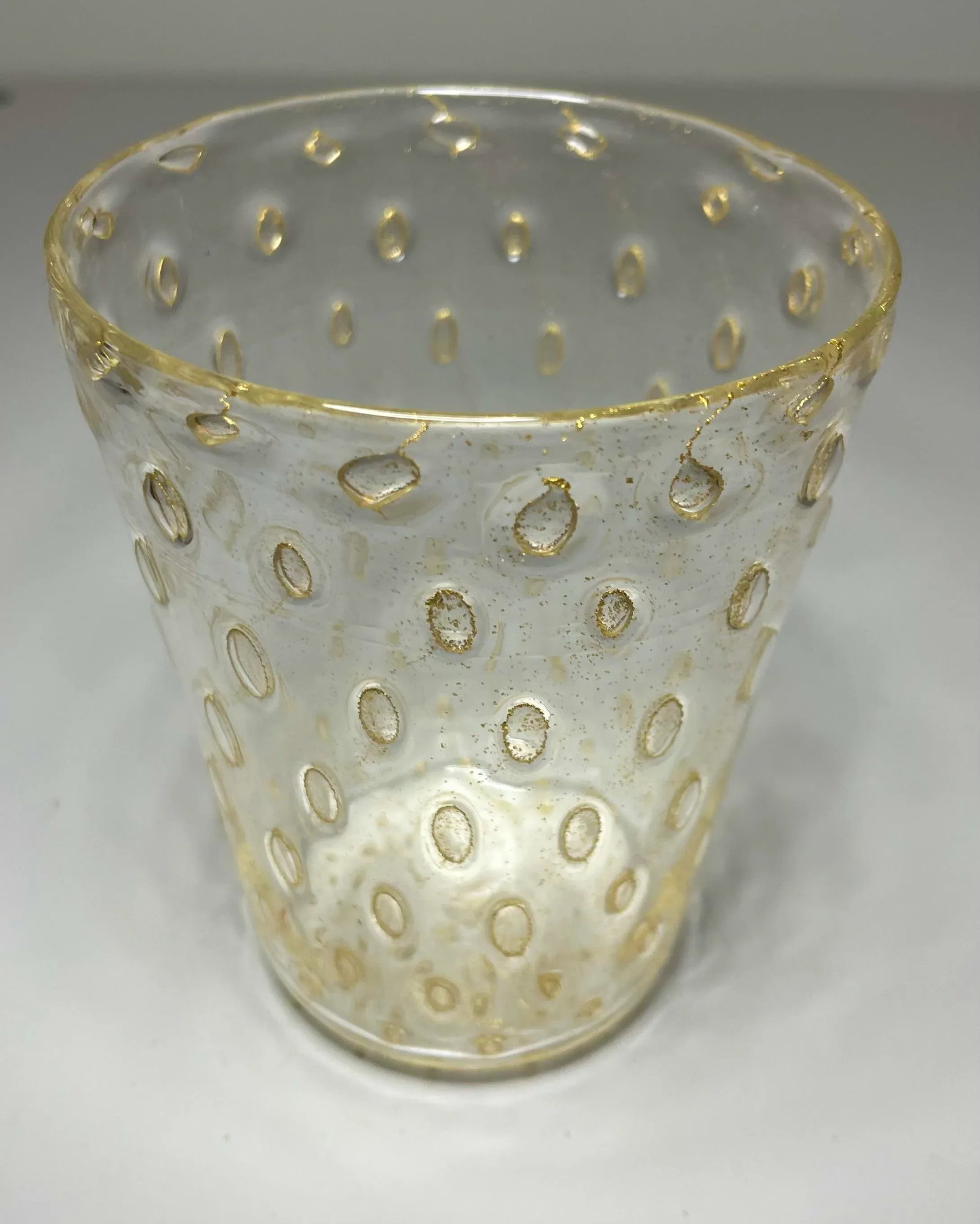 Striulli Verte D'Arte Murano Glasses Set Signed - Set of 6 - 4